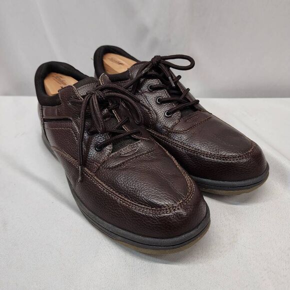Earth Spirit Men's 13 W Dennis Wide Width Casual and Dress Oxfords Brown Leather - Picture 1 of 9
